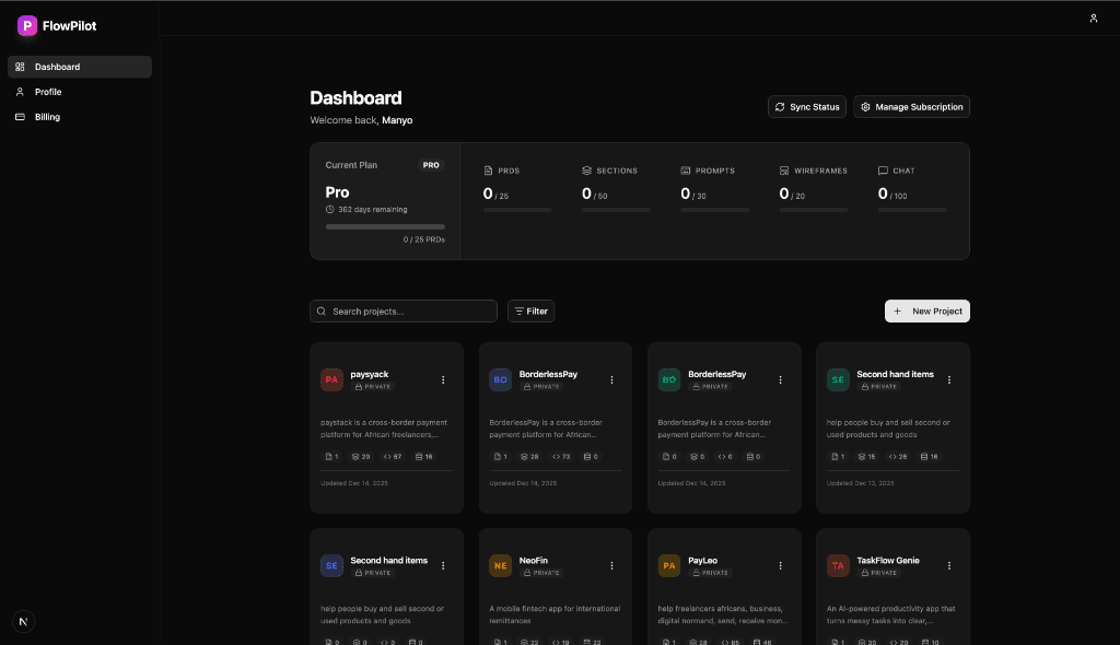 PlanovaPilot Dashboard